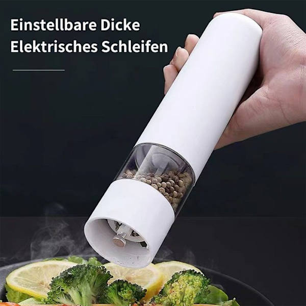Salt-/Pepparkvarn 2 Elektriska Pepparkvarnar Kryddkvarn Automatisk Pepparkvarn