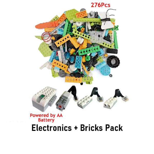 Wedo 2.0 Utbildningsfunktioner DIY-delar kompatibla 45300 Wedo 2.0 Core Set Scratch 3.0 Byggklossar DIY-leksaker julklappar Core Set no box