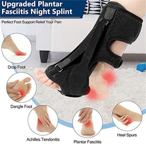 Ortopedisk nattskena för plantar fasciit, för lindring av plantar fasciit