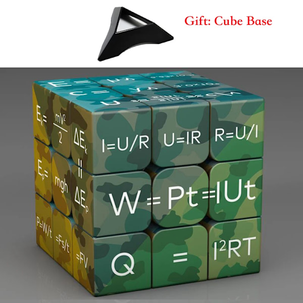 3X3X3 Magisk Puzzle Kub Matematik Kemi Element Fysisk Barn Puzzle Kub Med Bas Magico Cubo Barnpresenter Pedagogiska Leksaker type 4