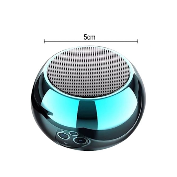 Mini Bärbar Trådlös Bluetooth-högtalare, Vattentät Trådlös Bärbar Högtalare med Subwoofer, Ljusblå