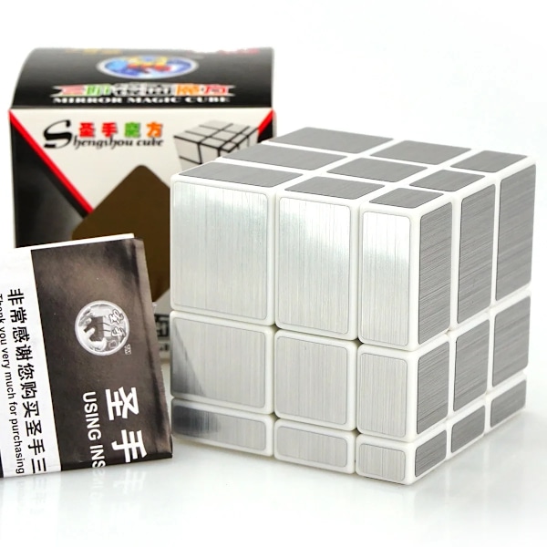 3X3X3 Speed Cube Rubix Borstad Spegel Professionell Cubo Magico Magic Cube Ungersk D