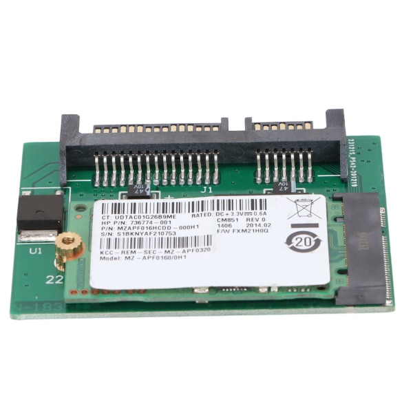 Harddisk M.2 til SATA 16GB Adapterkort Højkapacitet Stabil Ydeevne Computertilbehør