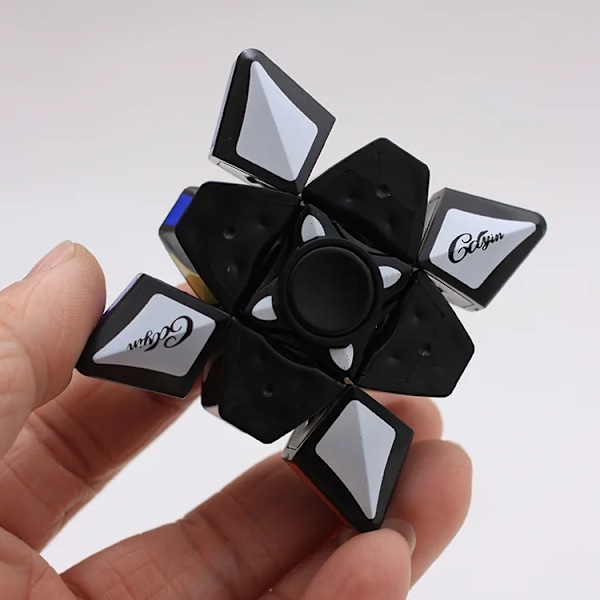 [Ecube] 1X3X3 Finger Hand Spinner Windmill Cube Magic Cube Speed Puzzles Cubes Pedagogiska Pusselleksaker För Barn Leksaker spinner