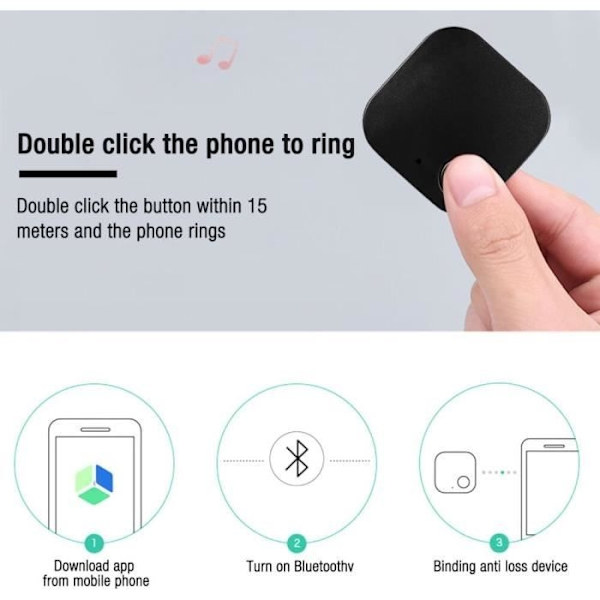 Nyckelhittare, 4-pack Nyckelhittare Anti-förlorad Tracker Bluetooth, Multifunktionella Artikellokaliserare