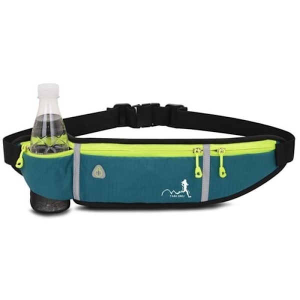 Sport Fanny Pack Löparbälte Lätt Justerbar Vattentät Elastisk Midjeväska För Män Och Kvinnor - Sjöblå Blue Lake
