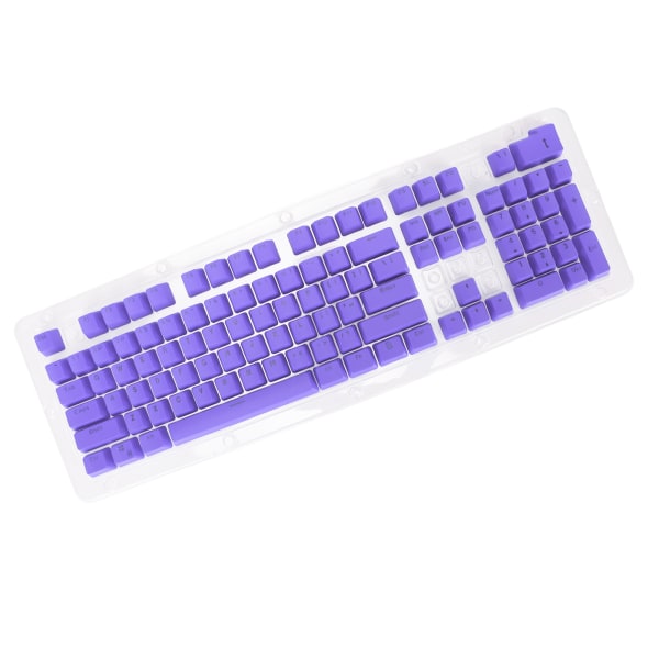 PBT Keycaps 106 Keys 2 Color Formsprutning OEM Höjd Ljusöverföring Anpassade Keycaps för mekaniskt tangentbord Lila