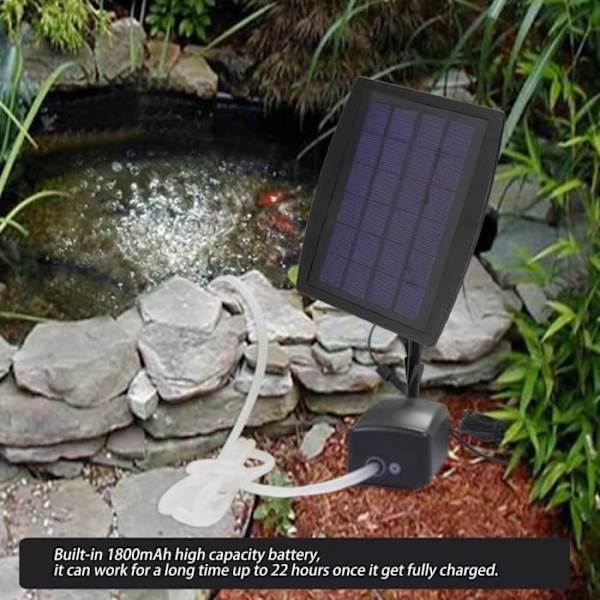 S soldriven syresättare luftpump syre för utomhuspool damm akvarium Hb04-Hb065