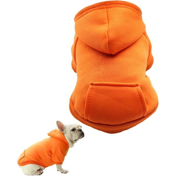 Hundhuvtröjor Varma Kläder Husdjur Huvstorlek Xxl Orange Färg Pzcc