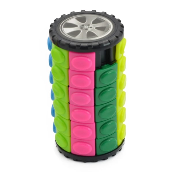 3D Magisk Majs Kub Torn Pussel Speed Cube Hjul Roterande Spel Cubos Cylindriska Leksaker För Barn Pedagogiska Gåvor Cagic Kub A