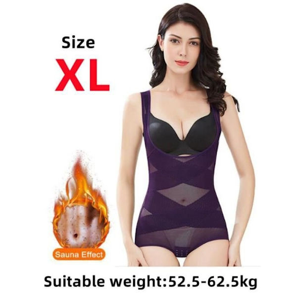 Svettbälte, bantningskorsett, kvinnors bantningsskida, platt mageformande bysthållare underkläder, magbälte, shapewear, Xl