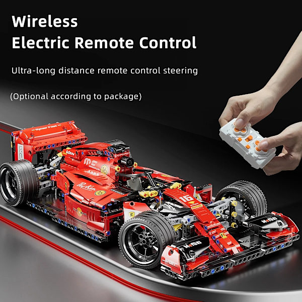 Toylinx f1 rc racerbilar 1163 delar byggsatser moc fjärrstyrd byggsats bil cool samlarmodell bil byggsatser leksaker Staic no box