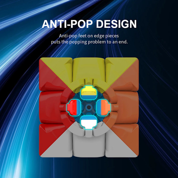 3X3X3 Magisk Kub Stickerlös Cubo Magico Professionell Speed Cubes Pedagogiska Leksaker För Barn Kub Ungersk 1Pcs random color