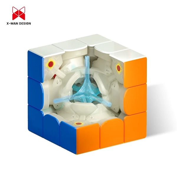 [Ecube] X-Man Tornado V3 3X3 Stickerless Professionell Speed Magic Cube För Tävling 3X3X3 Kub Pussel Pedagogisk Leksak Standard Version
