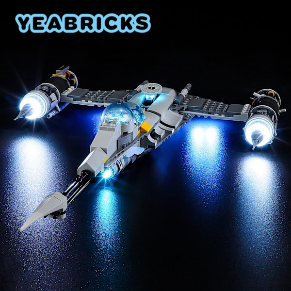 Yeabricks LED-belysningsset för 75325 N-1 Starfighter byggklossar (ingår inte modellen) leksaker för barn Only LED Light Set