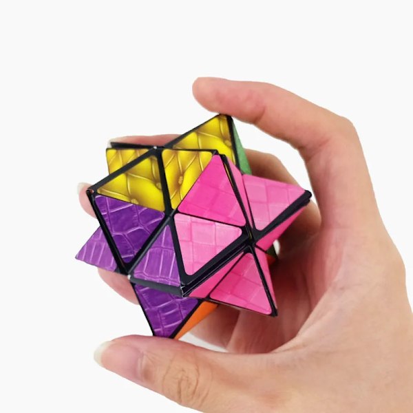 Tredimensionell Varierande Magisk Kub Anti-Stress Leksak Geometri Oändlig Magnetisk Föränderlig Kub Barn Ångestdämpare Fidget Leksaker H