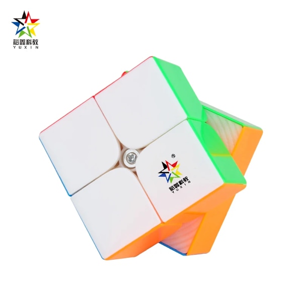 Yuxin Little Magic 2X2 Magisk Speed Cube Stickerless Professionella Fidget Leksaker Little Magic 2 Cubo Magico Pussel stickerless