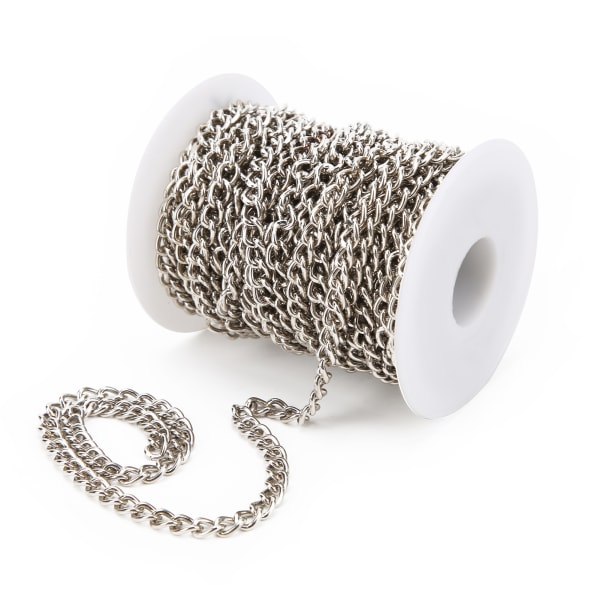 Smykkekjede Enkel Elegant Tilbehør Strip for DIY Smykker Armbånd Halskjede Klær Bag575 Sølv