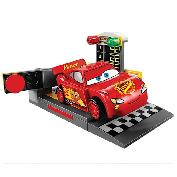 Aoger Pixar Cars 3 Byggstenar Modell Leksak Presentset Blixten McQueen Jackson Farbror Lastbil Pojkens Födelsedag Leksakspresent 195PCS No Box