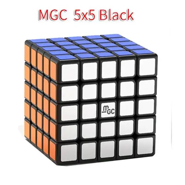 [Picube] Yj Mgc-serien Yupo Yulong Yusu Yuchuang Yushi Yufu 3X3 2X2 4X4 5X5 6X6 7X7 Magnetiska Pussel Elite Megaminx Pyramid Cube MGC 5x5 Black