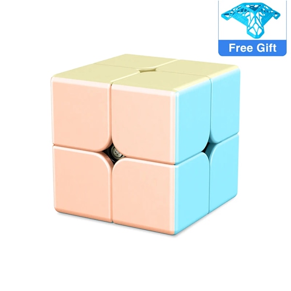 Macaron 2X2 3X3 4X4 5X5 Professionell Speed Rosa Kub Pyraminx 2X2X2 3X3X3 4X4X4 5X5X5 Stickerless Puzzle Magic Cube Macaron 2x2