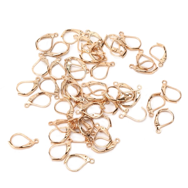 50 st örhängen krokar Lätt att bära färgbeständig franska hävarm öronkabel för örhängen design DIY smycken