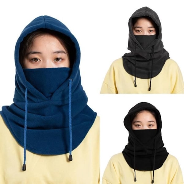 Mössa, Unisex Hatt, Enfärgad, Vindtät, Varm, Utomhussport, Cykling, Halsduk, Ansiktsskydd, Mjuk - Typ Svart