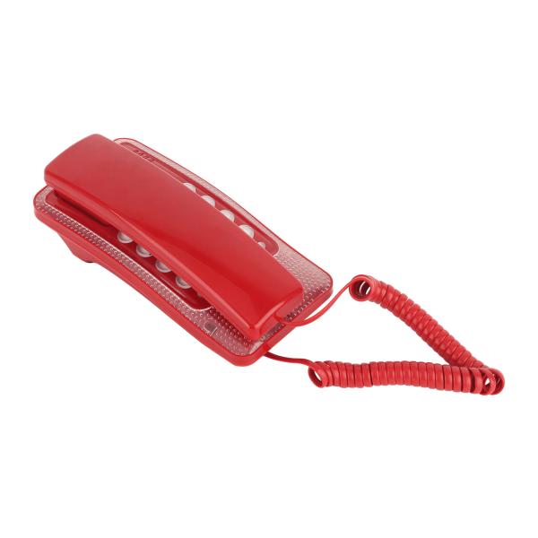KXT‑438 Vægmonteret hjemmetelefon med ledning med genopkald Quick Flash Mute-funktion til Home Hotel School Office Rød