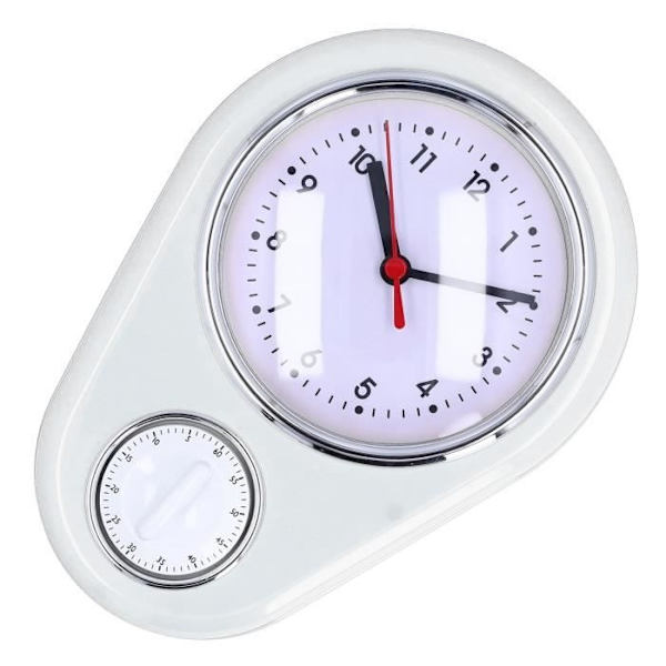 Salutuya 9-tums Timer Väggklocka Salutuya Kökstimer Väggklocka 9-tums Kökstimer, Vit White