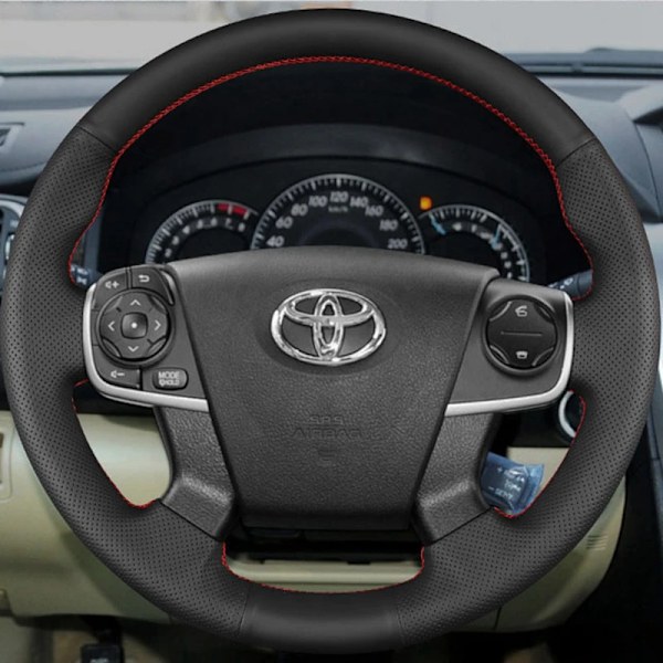 DIY-biltillbehör, rattöverdrag för Toyota Camry 2012-2014, anpassad original rattfläta för bilens inredning