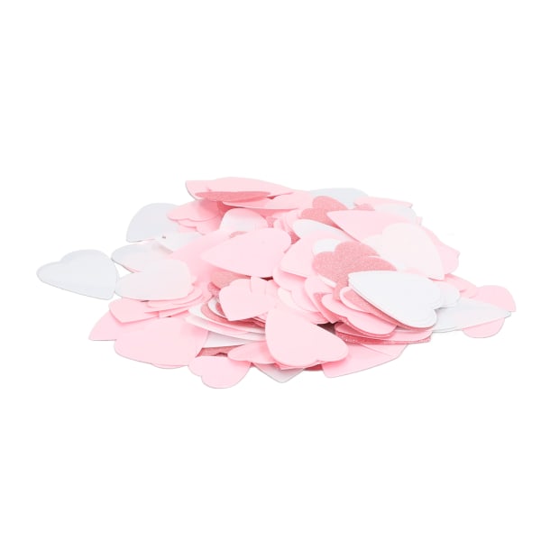 100 g Papperskonfetti Rosa Vit Roséguld Glitter Festbordsdekoration Miljövänlig konfetti för bröllopshjärta Baby Shower