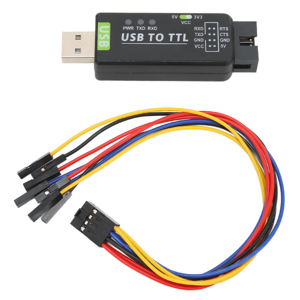 USB til TTL-konverter FT232RL Industriell Multiple Protection Circuit Multi System-kompatibilitet Datatilbehør