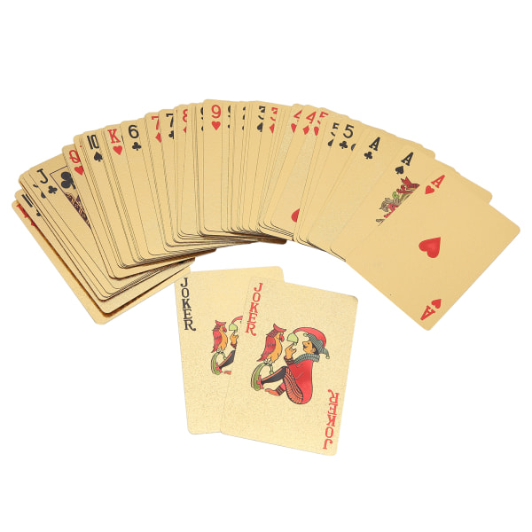 Pokerikortit Vedenpitävä taivutusvastus PVC Collection Gifts Pöytäpelit Kultainen laatikko