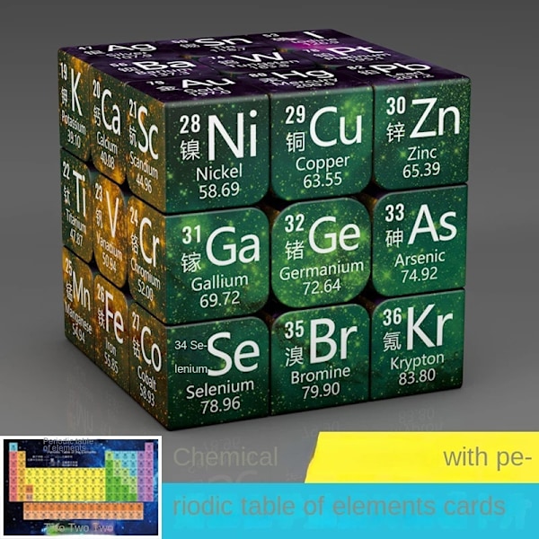 Periodiska systemet Kreativ Tredje Steg Fjärde Steg Barnpussel Magisk Kub Leksak Matematik Högstadiepresent Type 2