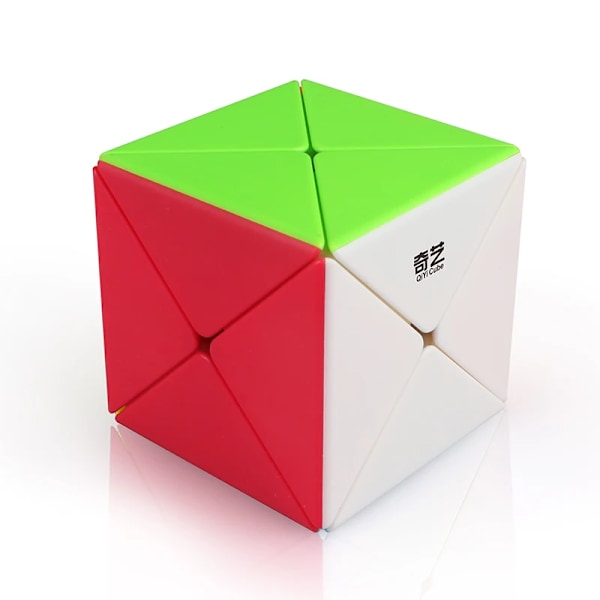 2X2X2 X-formad magisk kub, antistressleksaker, smidig, barnpussel, kreativitet, speciella former, fidgetleksaker Black