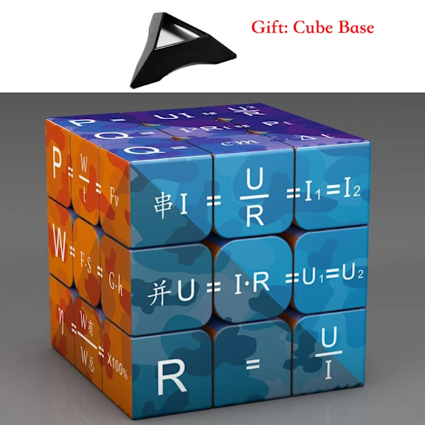 3X3X3 Magisk Puzzle Kub Matematik Kemi Element Fysisk Barn Puzzle Kub Med Bas Magico Cubo Barnpresenter Pedagogiska Leksaker type 2