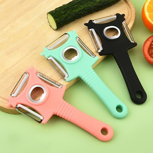 3-pack Multifunktionell Skalare - Grönsaker, Majs, Flaskor - Praktiskt Köksredskap