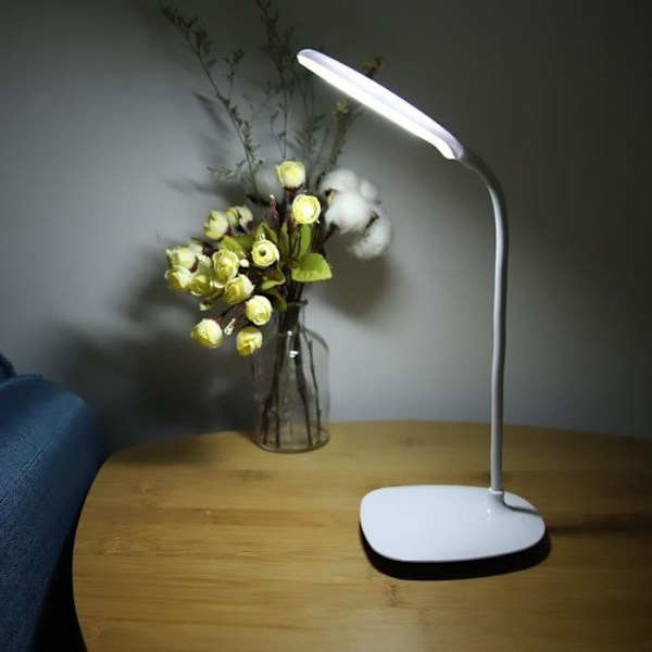 Led Läslampa, Högkvalitativ Lättanvänd Led Bordslampa, Miljövänlig Och Energibesparande Strömadapter