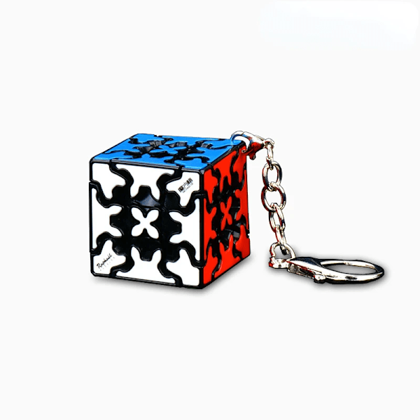 Gear 3X3 5.7Cm Magisk Speed Cube Stickerless Professionella Fidget Leksaker 3X3 Gear Cubo Magico Pussel gear Keychain