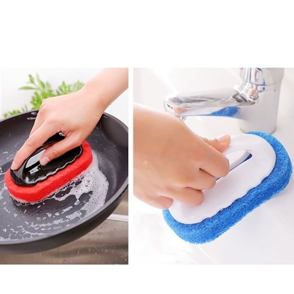 4 st Städborstar Set Kök Badrum Städborste Skrubber Tvättborste Badkar Skurborstar