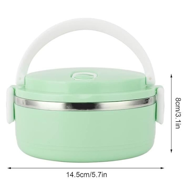 Isolerad Matlåda - Noname - 700 ml - Rostfritt Stål - Grön - Ergonomisk Design Green