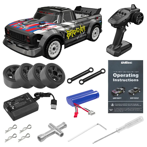 1/16 sg 1603 / 1601 / 1604 2.4g 4wd rc driftbil 30km/h hög hastighet led-ljus proportionell styrning fordon racingbilar för pojkar 1601 1B