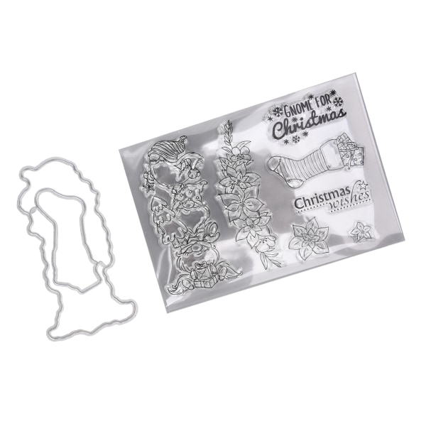 Transparent Stamp DIY Gjenbrukbar TPR Carbon Steel Safe Easy Bred Application Clear Stamp