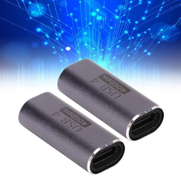 Yui Usb C Hona Till Hona Adapter Typ C Till Typ C Hona Till Hona Adapter 40Gbps Dataöverföring 100W