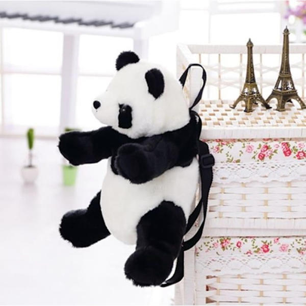 Panda Plysch Ryggsäck Skolväska För Barn Dagis 35Cm