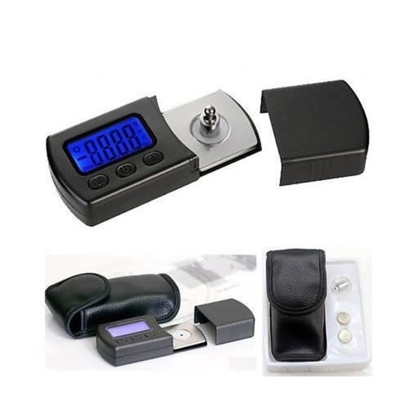 Kraftmätare - Yosoo - Skivspelare - Elektronisk våg - Kapacitet 0-5G - 3-siffrig display black