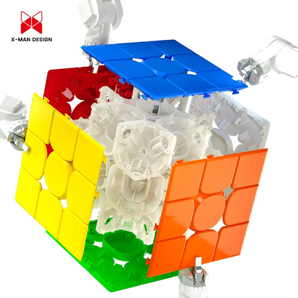 [Ecube] X-Man Tornado V3 3X3 Stickerless Professionell Speed Magic Cube För Tävling 3X3X3 Kub Pussel Pedagogisk Leksak Standard Version