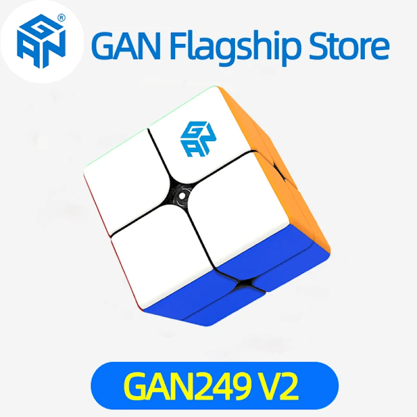249 V2 Magic Speed Cube 2X2 249 Professionell Mini Pocket Cube V2 Kub Stickerless Puzzle Cube 249 V2