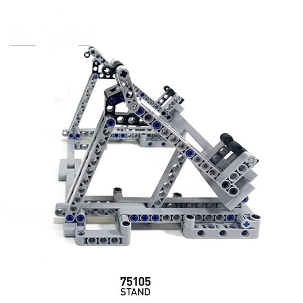 Visningsställ för Millennium Falcon 75257 vertikal MOC byggstenar tegelstenar kompatibel för 05007 75105 Ultimate Collectors 407Pcs Gray ver