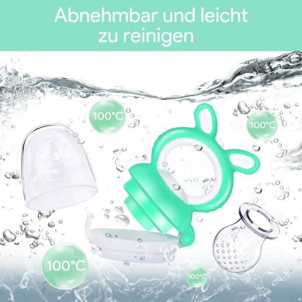 Fruktnapp för spädbarn, Fruktnapp för bebisar, Grön 2 st Green